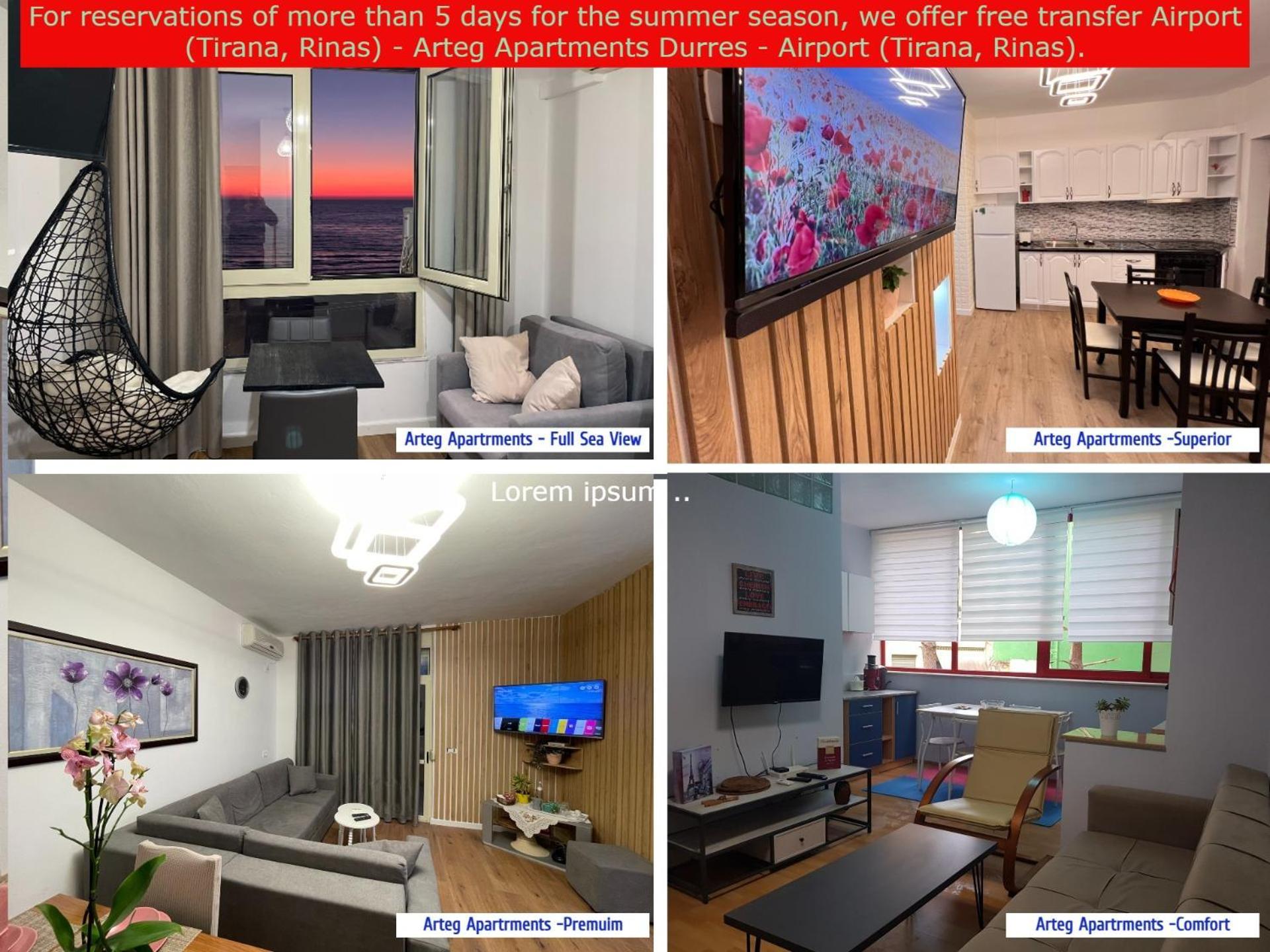 Arteg Apartments ดูร์เรส ภายนอก รูปภาพ